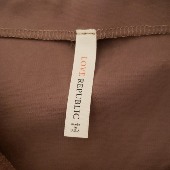 ❗🔥❗High rise Knee Length Tight Skirt Tan Medium - Picture 5 of 8